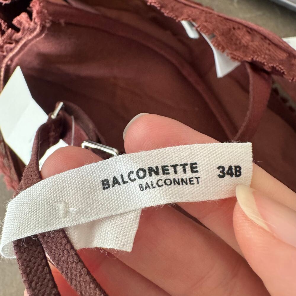 Aerie Real Power Balconette Joy Lace Bra - Cabin Fever NWT Size 34B - Picture 9 of 10